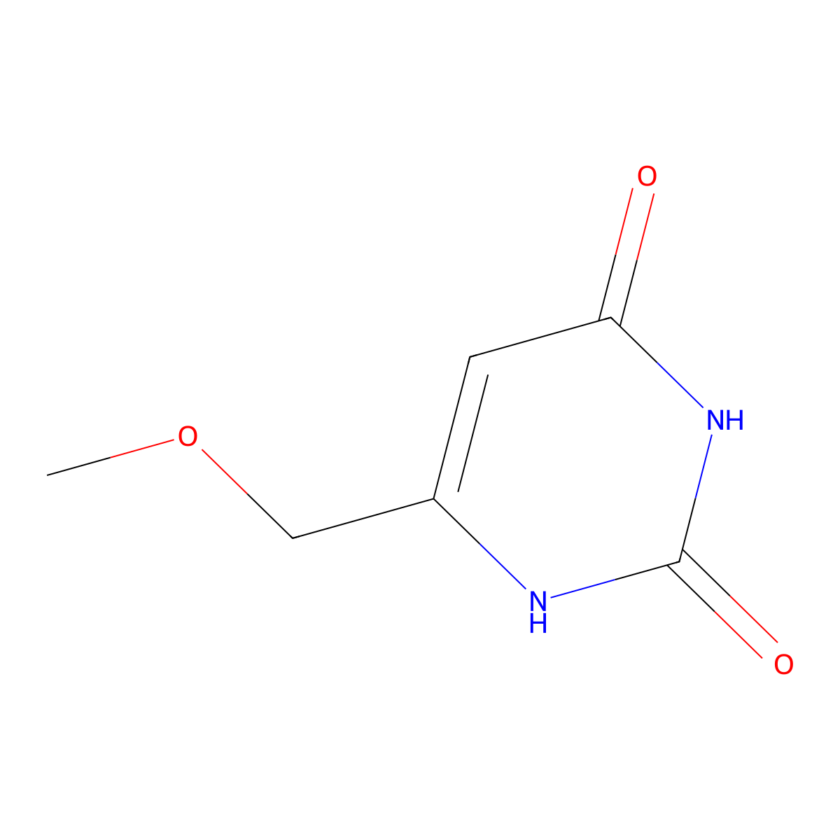6-(Methoxymethyl)uracil molecular structure, CAS 124461-06-9