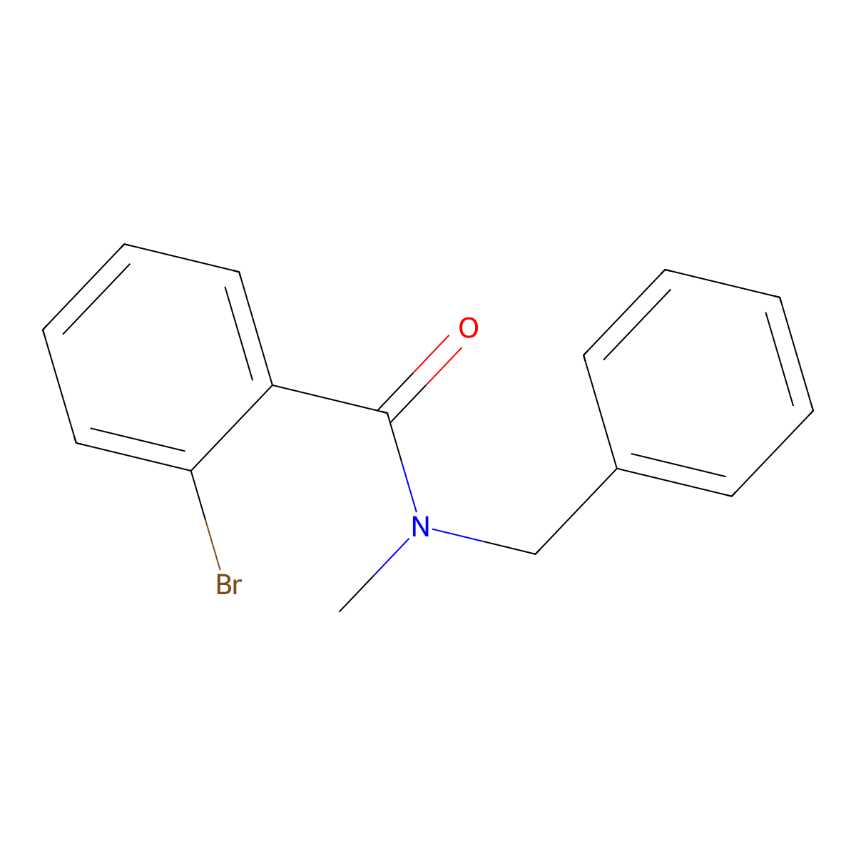 N-Benzyl-2-bromo-N-methylbenzamide molecular structure, CAS 124461-28-5