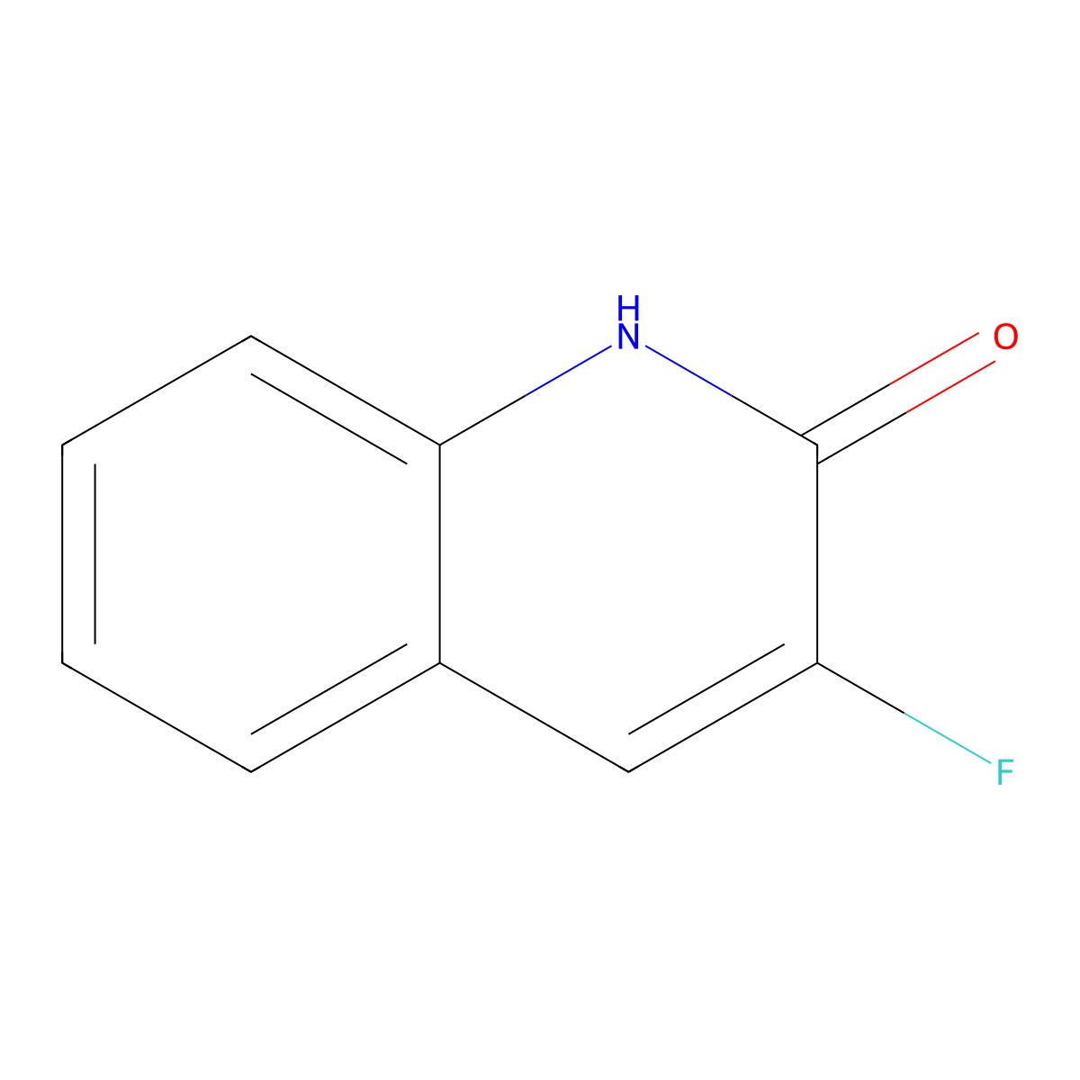 3-Fluoro-1,2-dihydroquinolin-2-one molecular structure, CAS 124467-22-7