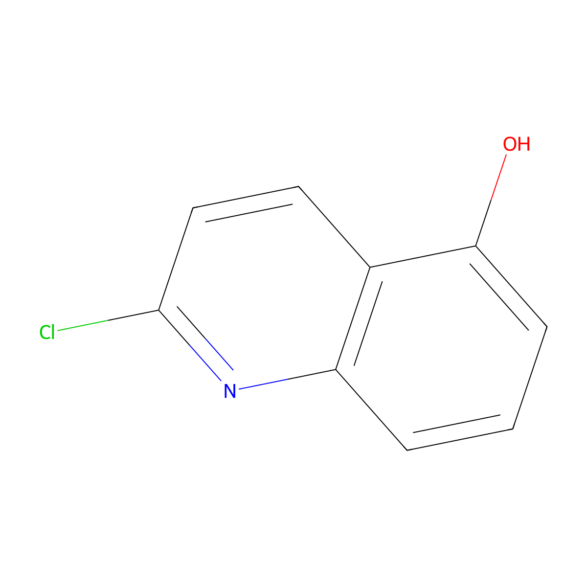 2-Chloroquinolin-5-ol molecular structure, CAS 124467-35-2