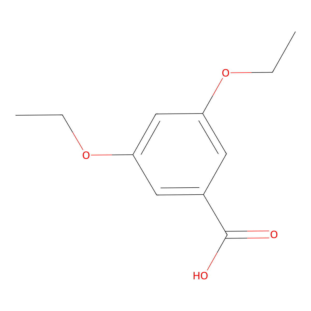 3,5-Diethoxybenzoic acid molecular structure, CAS 124480-95-1