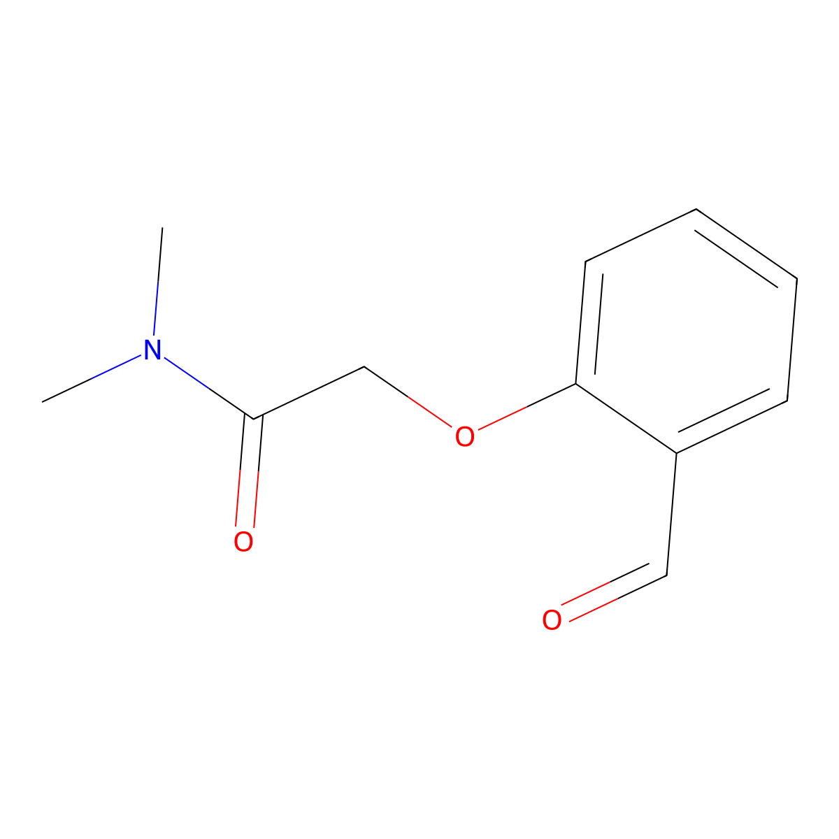 2-(2-formylphenoxy)-N,N-dimethylacetamide molecular structure, CAS 124490-59-1