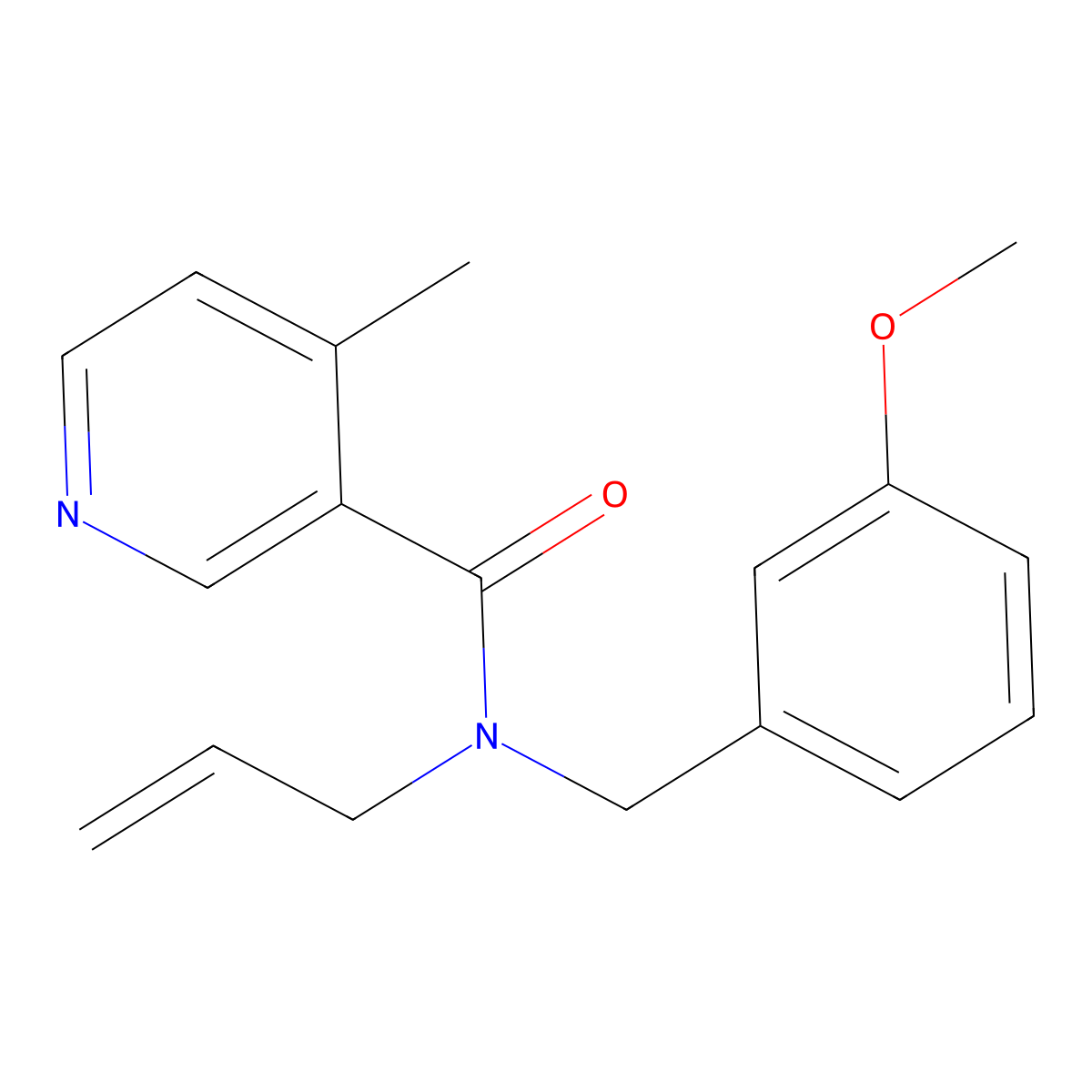N-allyl-N-(3-methoxybenzyl)-4-methylnicotinamide molecular structure, CAS 1244911-66-7