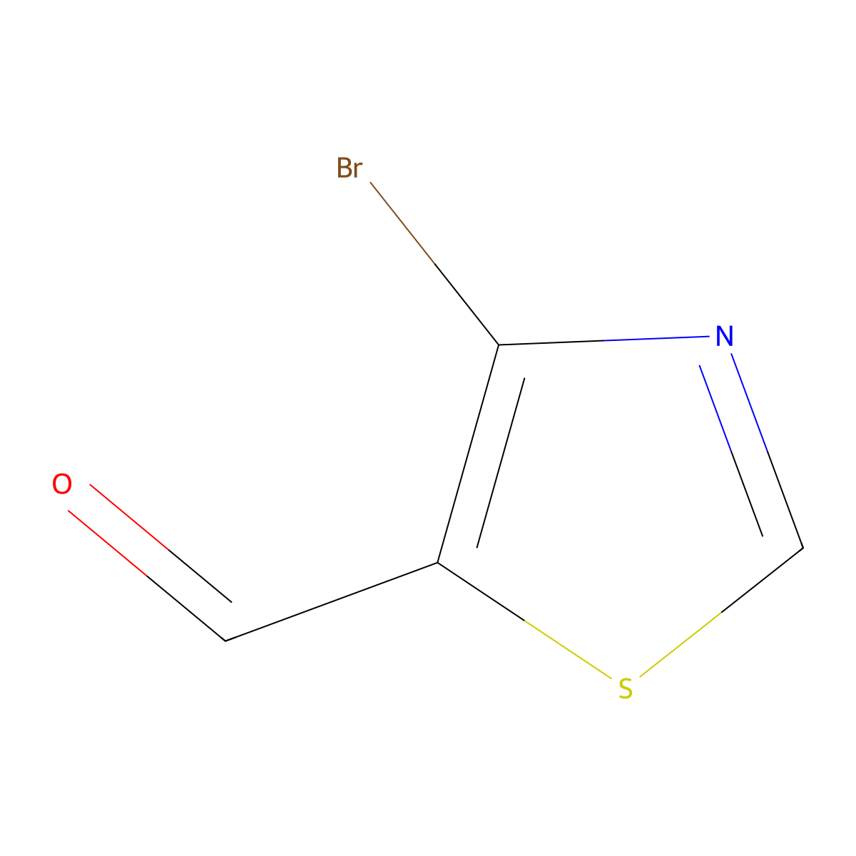 4-Bromo-1,3-thiazole-5-carbaldehyde molecular structure, CAS 1244948-92-2