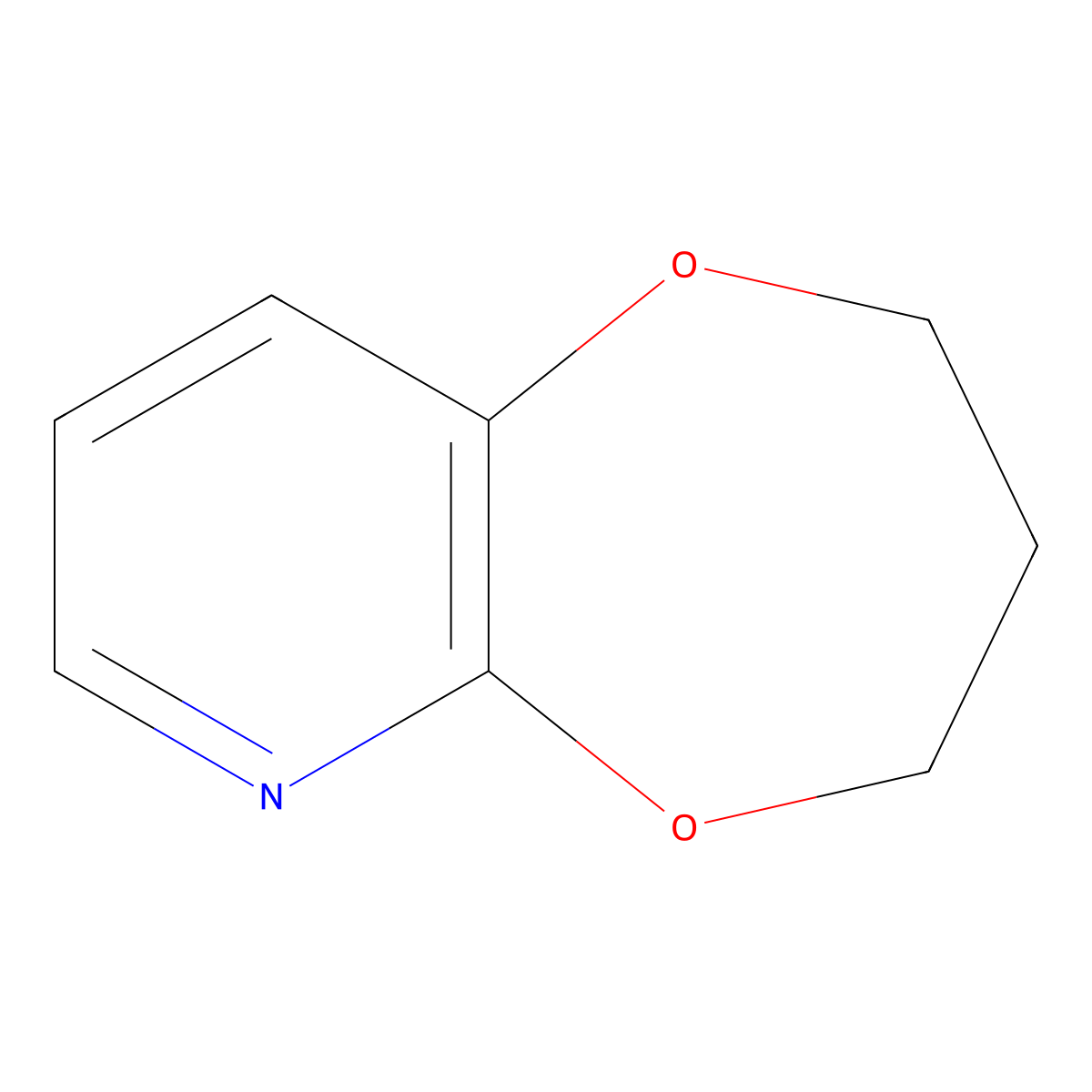 3,4-dihydro-2H-[1,4]dioxepino[2,3-b]pyridine molecular structure, CAS 1244949-25-4