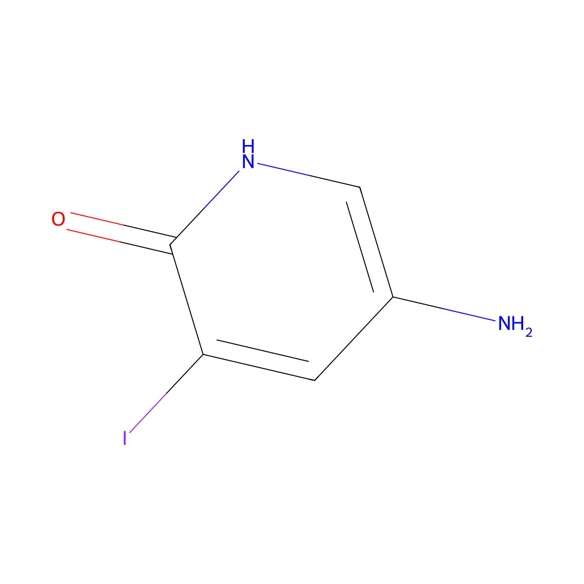 5-Amino-3-iodopyridin-2-OL molecular structure, CAS 1244949-28-7