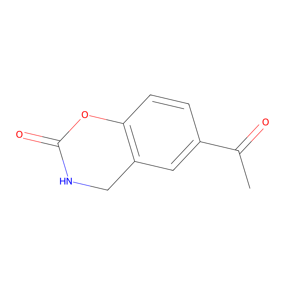 6-Acetyl-3,4-dihydro-2H-benzo[e][1,3]oxazin-2-one molecular structure, CAS 1244949-73-2