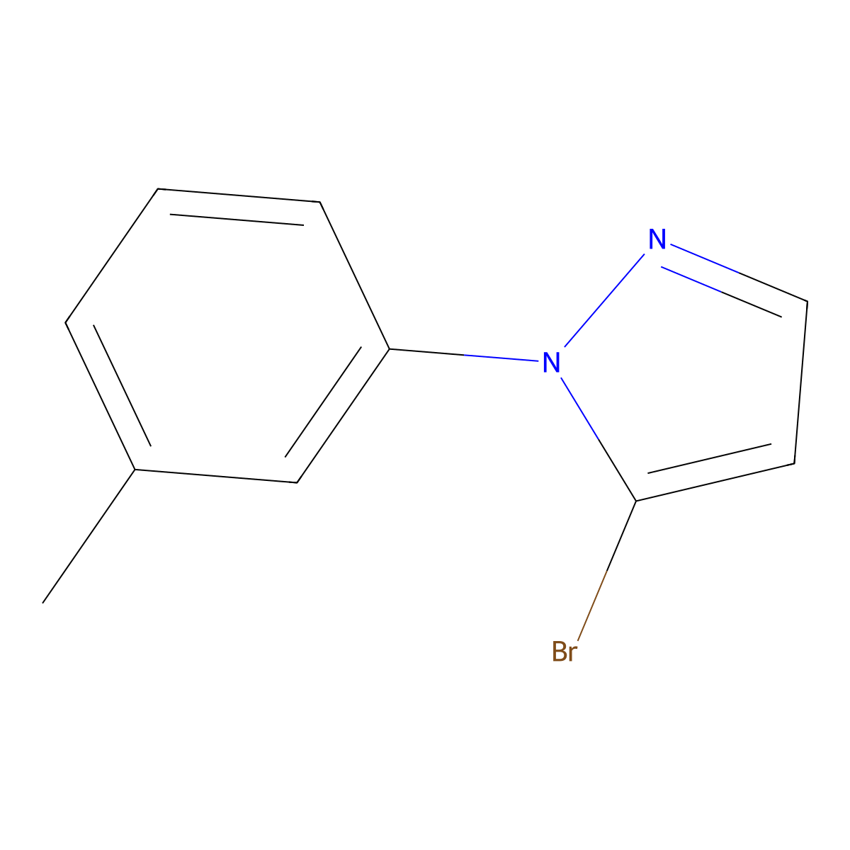 5-Bromo-1-(3-methylphenyl)-1H-pyrazole molecular structure, CAS 1244980-03-7
