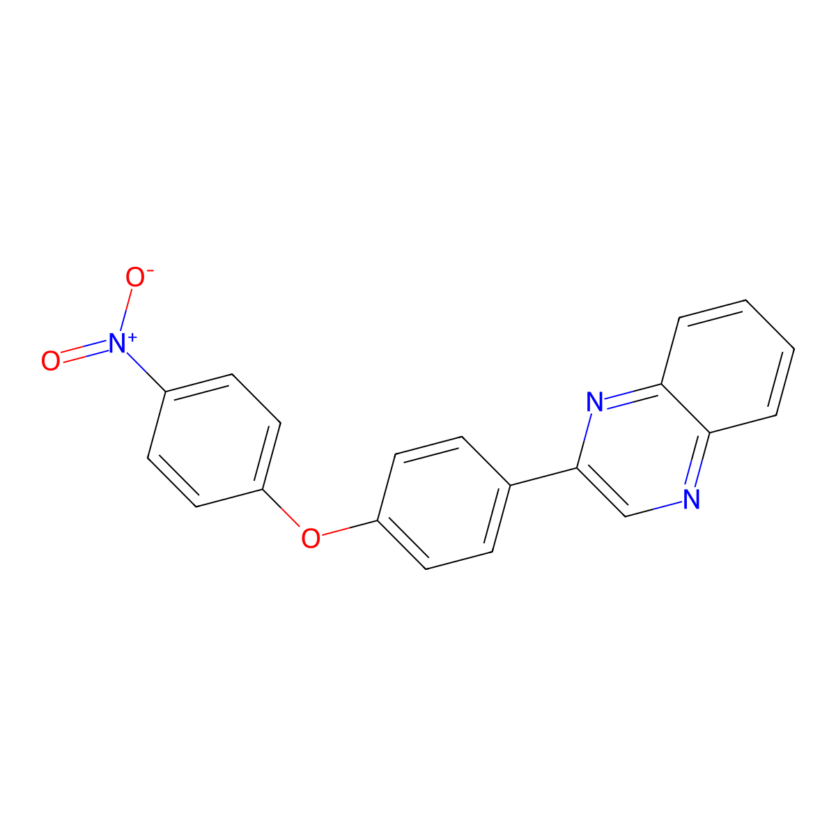 2-[4-(4-Nitrophenoxy)phenyl]quinoxaline molecular structure, CAS 1245-70-1