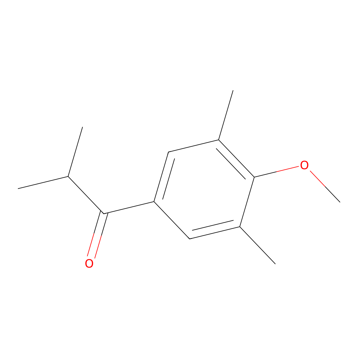 1-(4-Methoxy-3,5-dimethylphenyl)-2-methylpropan-1-one molecular structure, CAS 124500-33-0