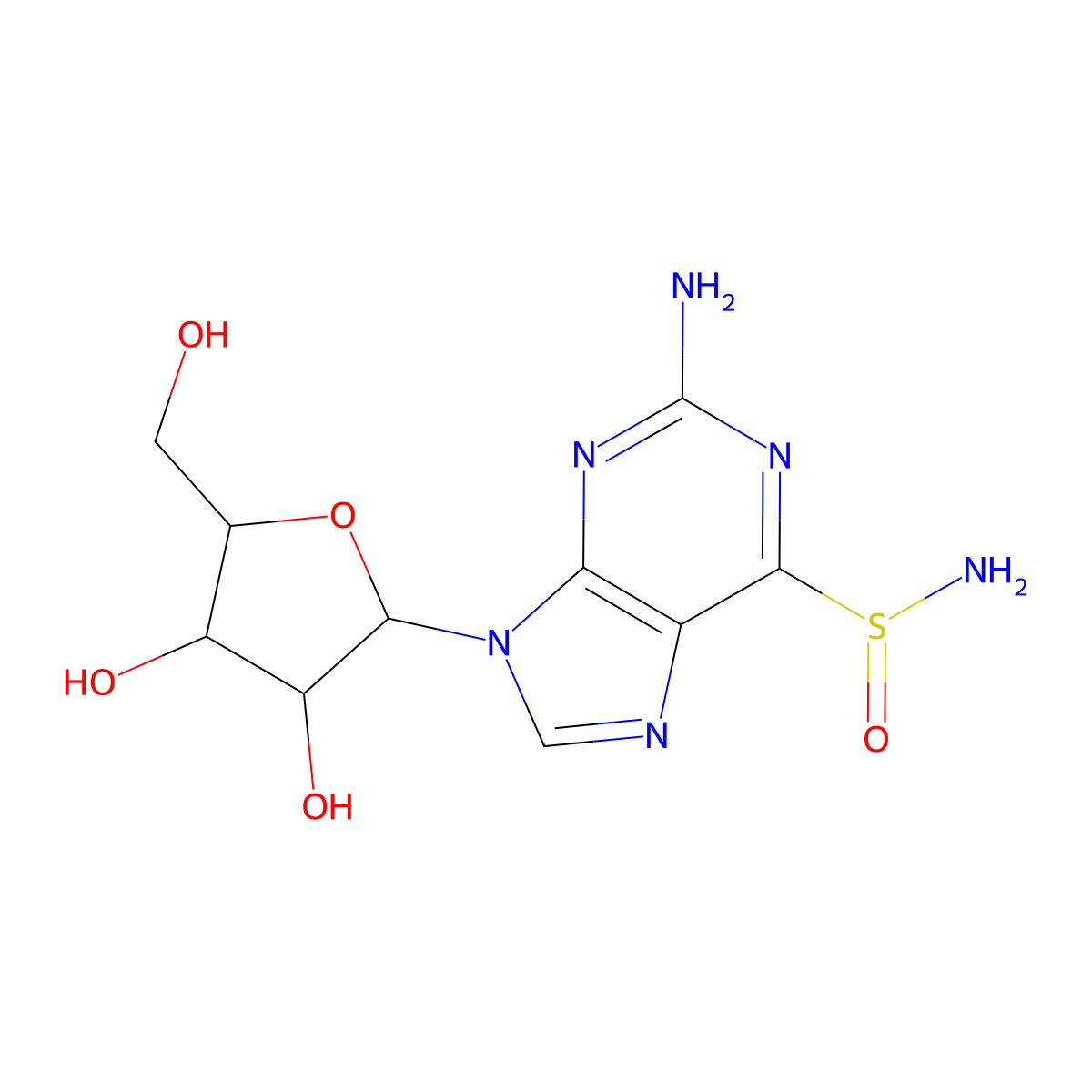 Sulfinosine molecular structure, CAS 124508-99-2