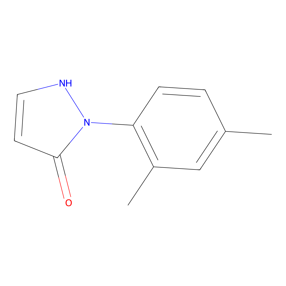 2-(2,4-Dimethylphenyl)-1,2-dihydropyrazol-3-one molecular structure, CAS 1245204-72-1