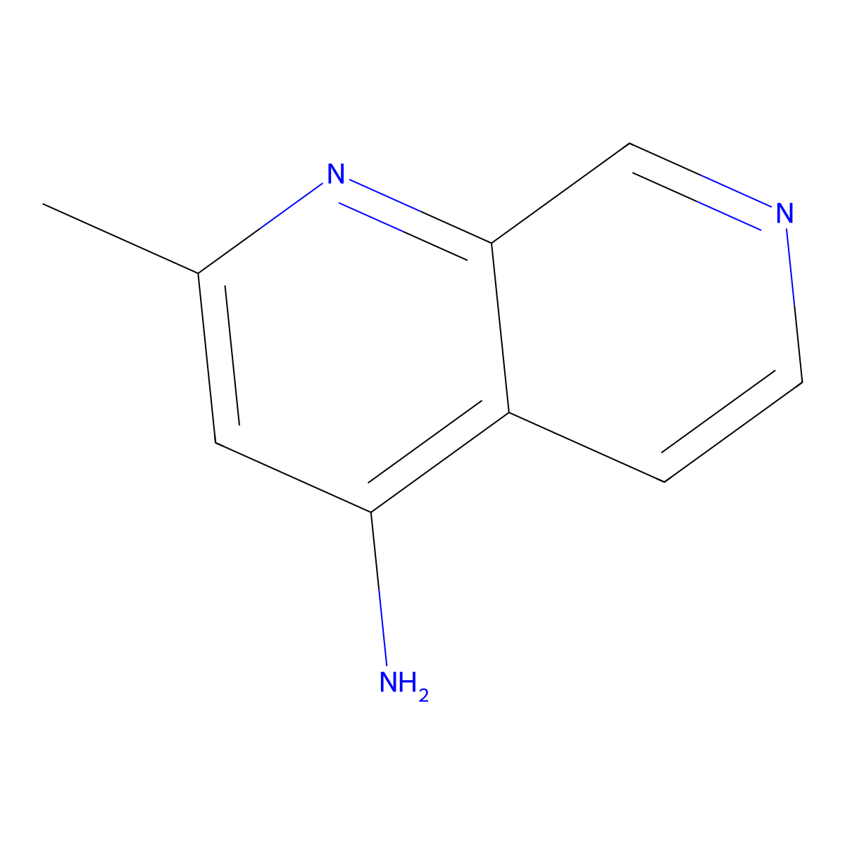 2-Methyl-1,7-naphthyridin-4-amine molecular structure, CAS 1245210-84-7