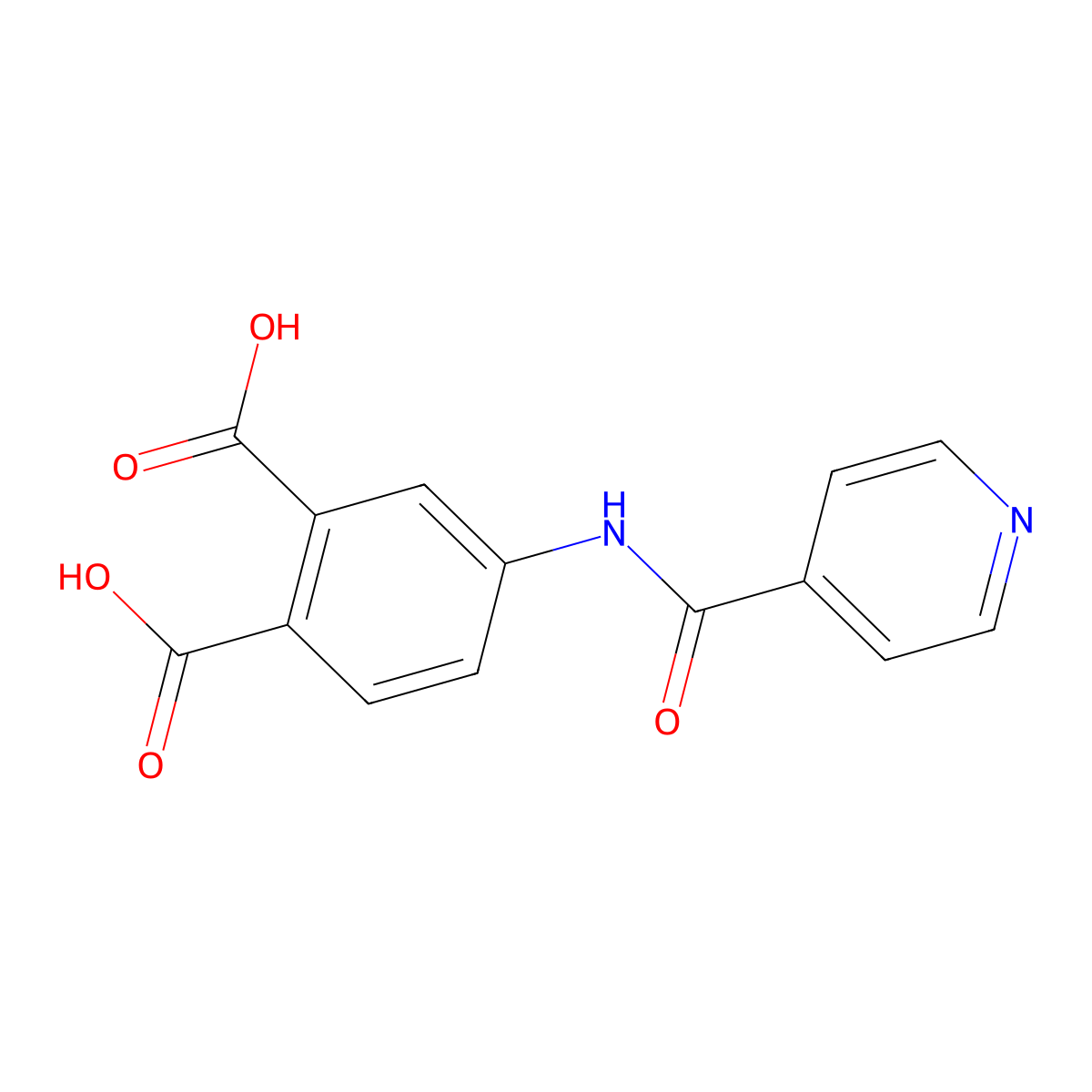 4-(Isonicotinamido)phthalic acid molecular structure, CAS 1245212-48-9