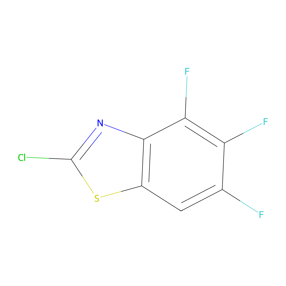2-Chloro-4,5,6-trifluorobenzo[d]thiazole molecular structure, CAS 1245213-27-7