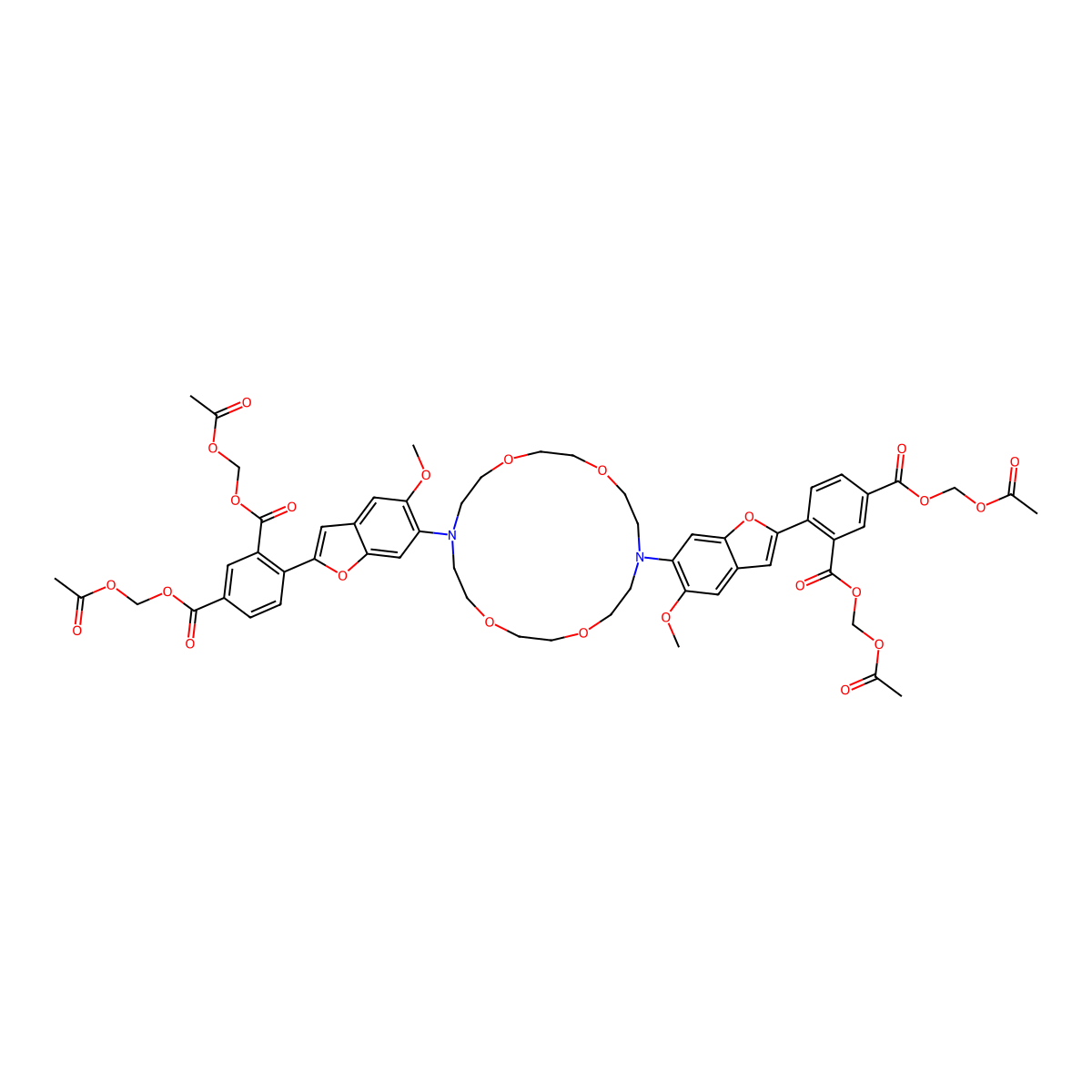 Pbfi-AM molecular structure, CAS 124549-23-1