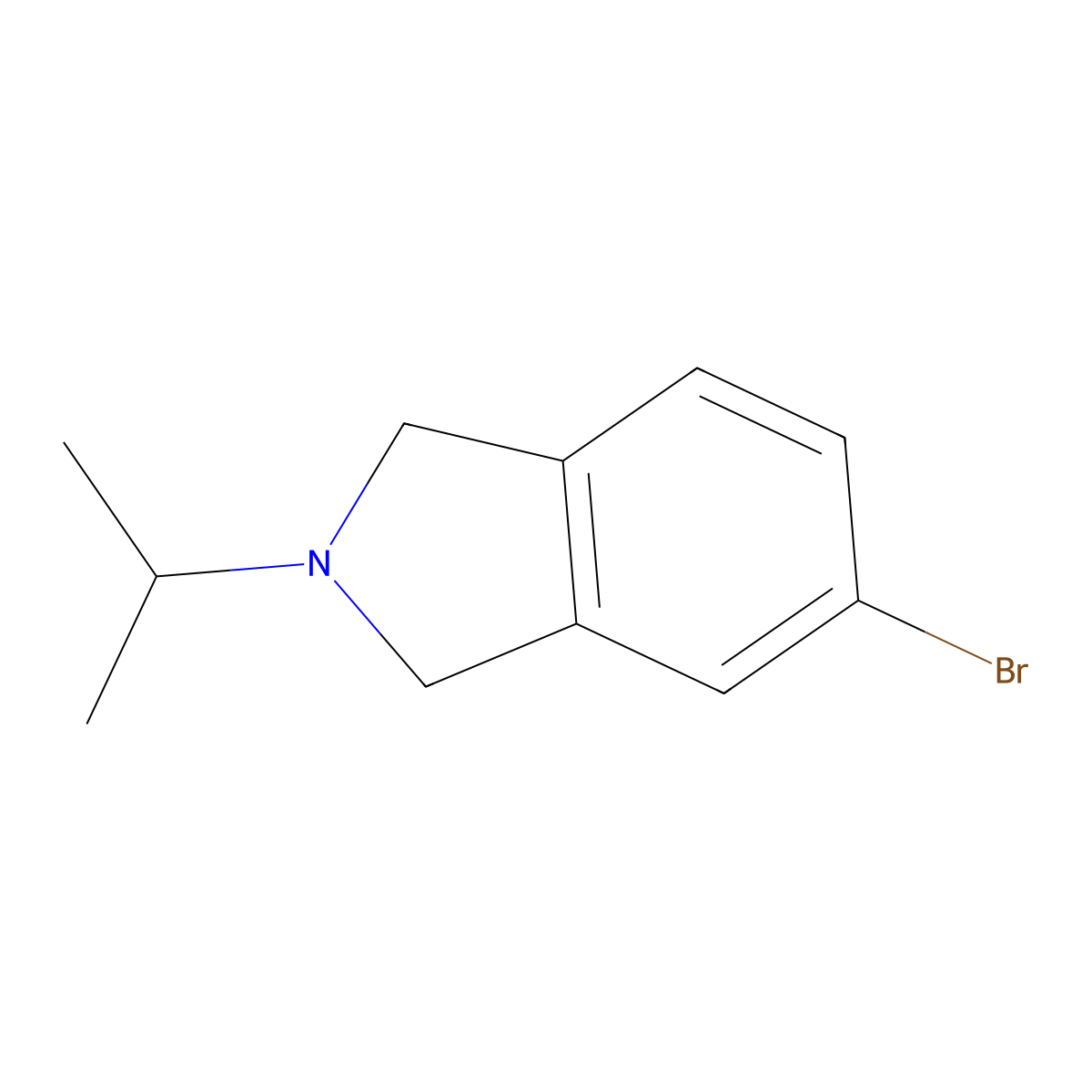 5-bromo-2-isopropyl-2,3-dihydro-1H-isoindole molecular structure, CAS 1245503-53-0