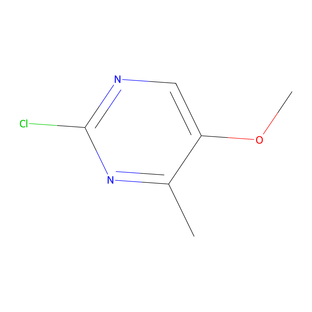 2-Chloro-5-methoxy-4-methylpyrimidine molecular structure, CAS 1245506-61-9