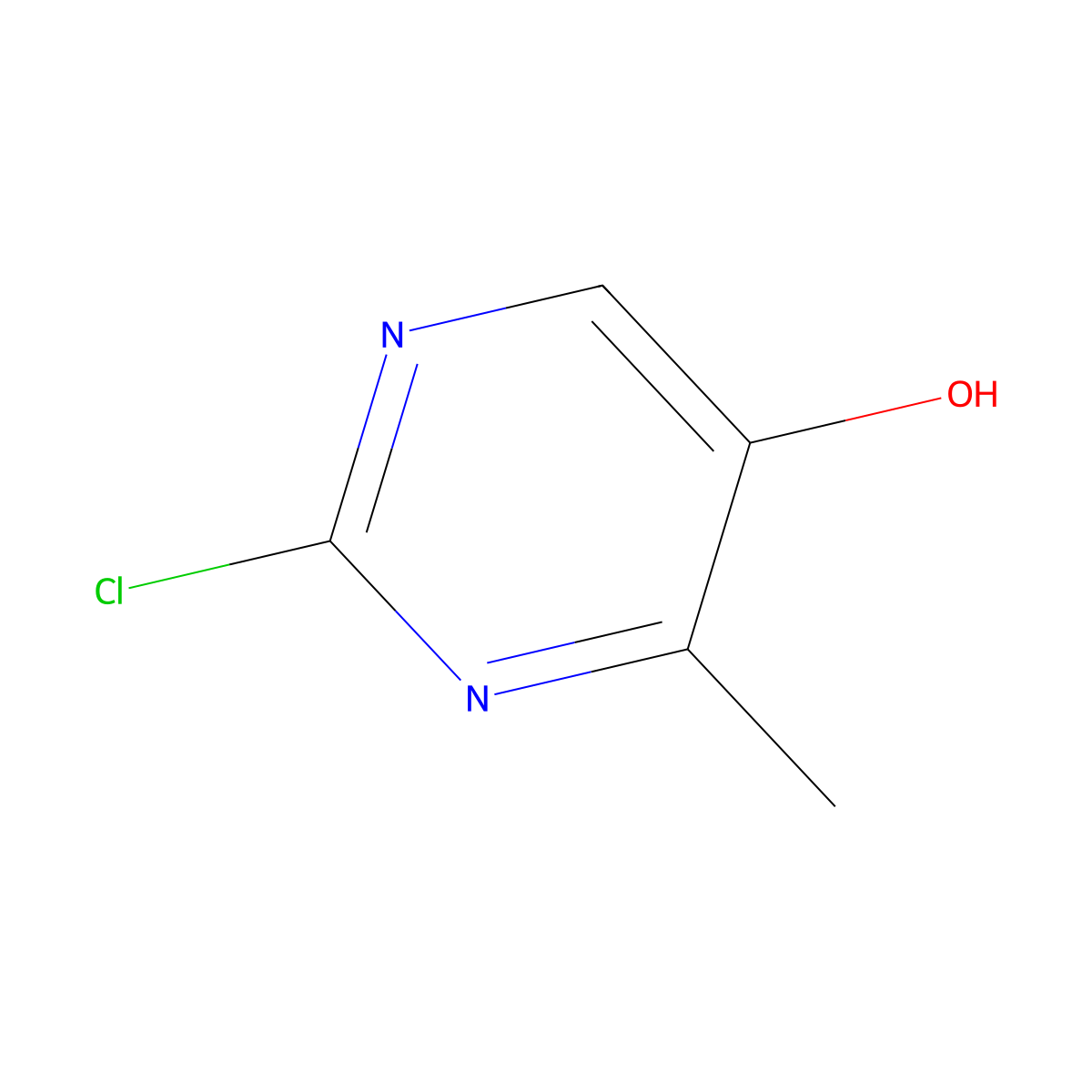 2-Chloro-4-methylpyrimidin-5-ol molecular structure, CAS 1245506-62-0