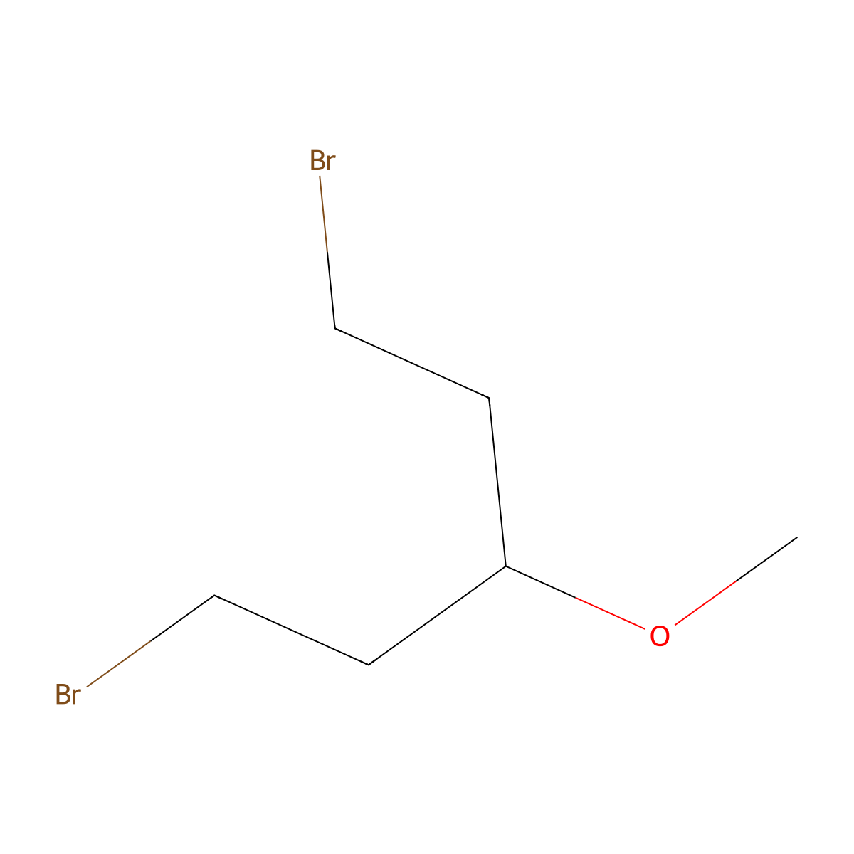 1,5-Dibromo-3-methoxypentane molecular structure, CAS 1245515-15-4