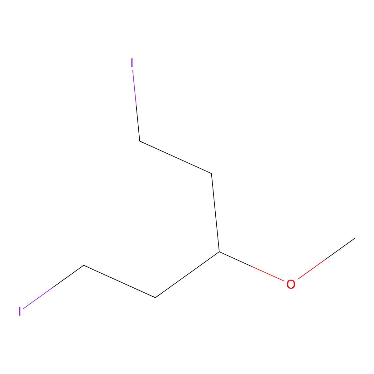 1,5-Diiodo-3-methoxypentane molecular structure, CAS 1245515-85-8