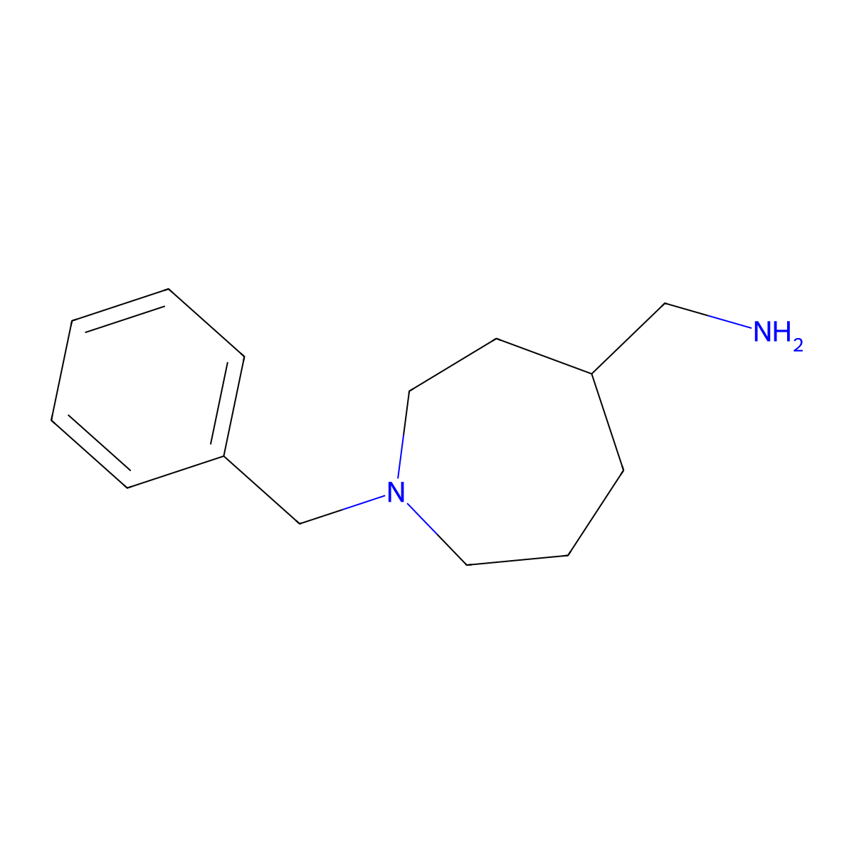 (1-Benzylazepan-4-yl)methanamine molecular structure, CAS 1245531-43-4
