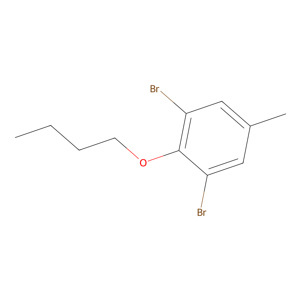 1,3-Dibromo-2-butoxy-5-methylbenzene molecular structure, CAS 1245563-06-7