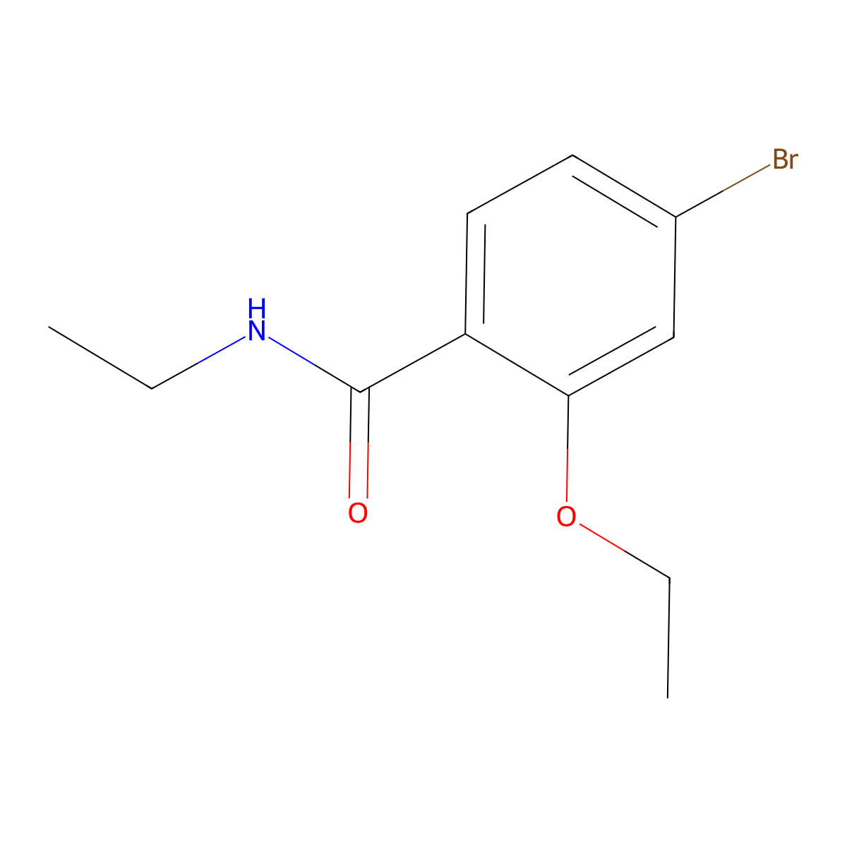 4-Bromo-2-ethoxy-N-ethylbenzamide molecular structure, CAS 1245563-10-3