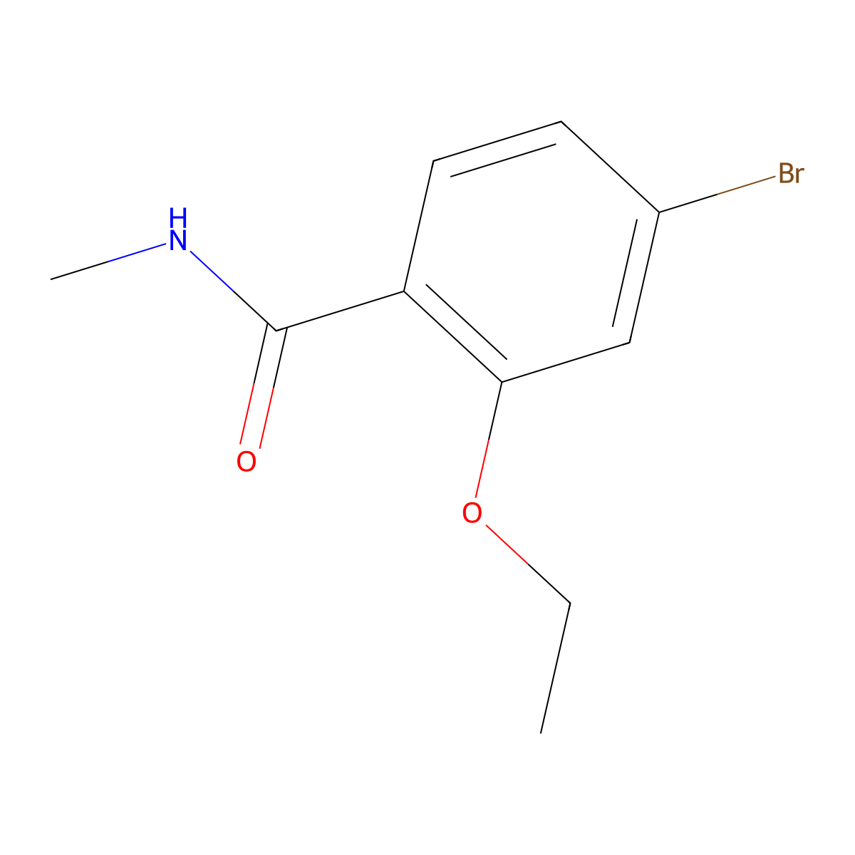 4-Bromo-2-ethoxy-N-methylbenzamide molecular structure, CAS 1245563-16-9