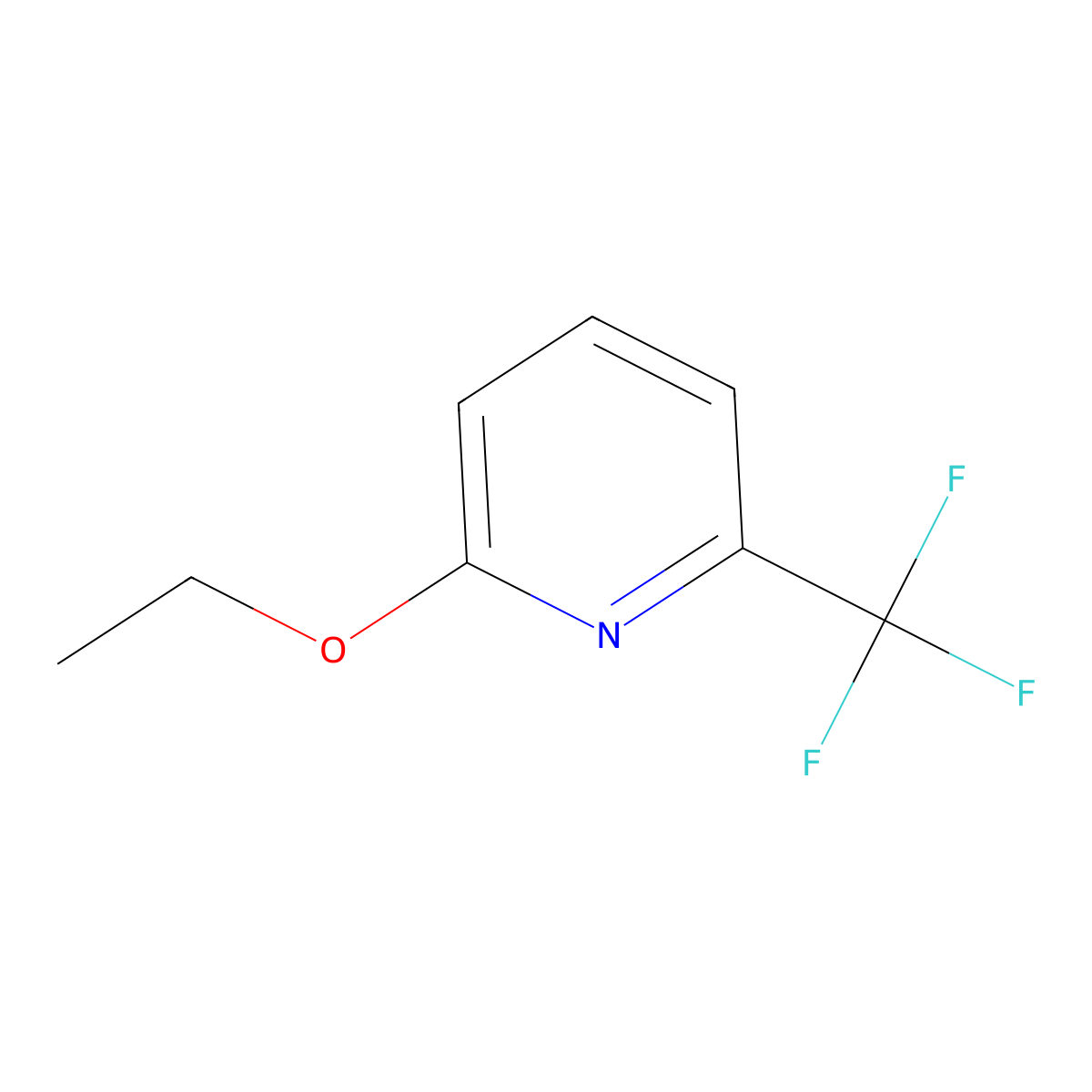 2-Ethoxy-6-(trifluoromethyl)pyridine molecular structure, CAS 1245563-18-1