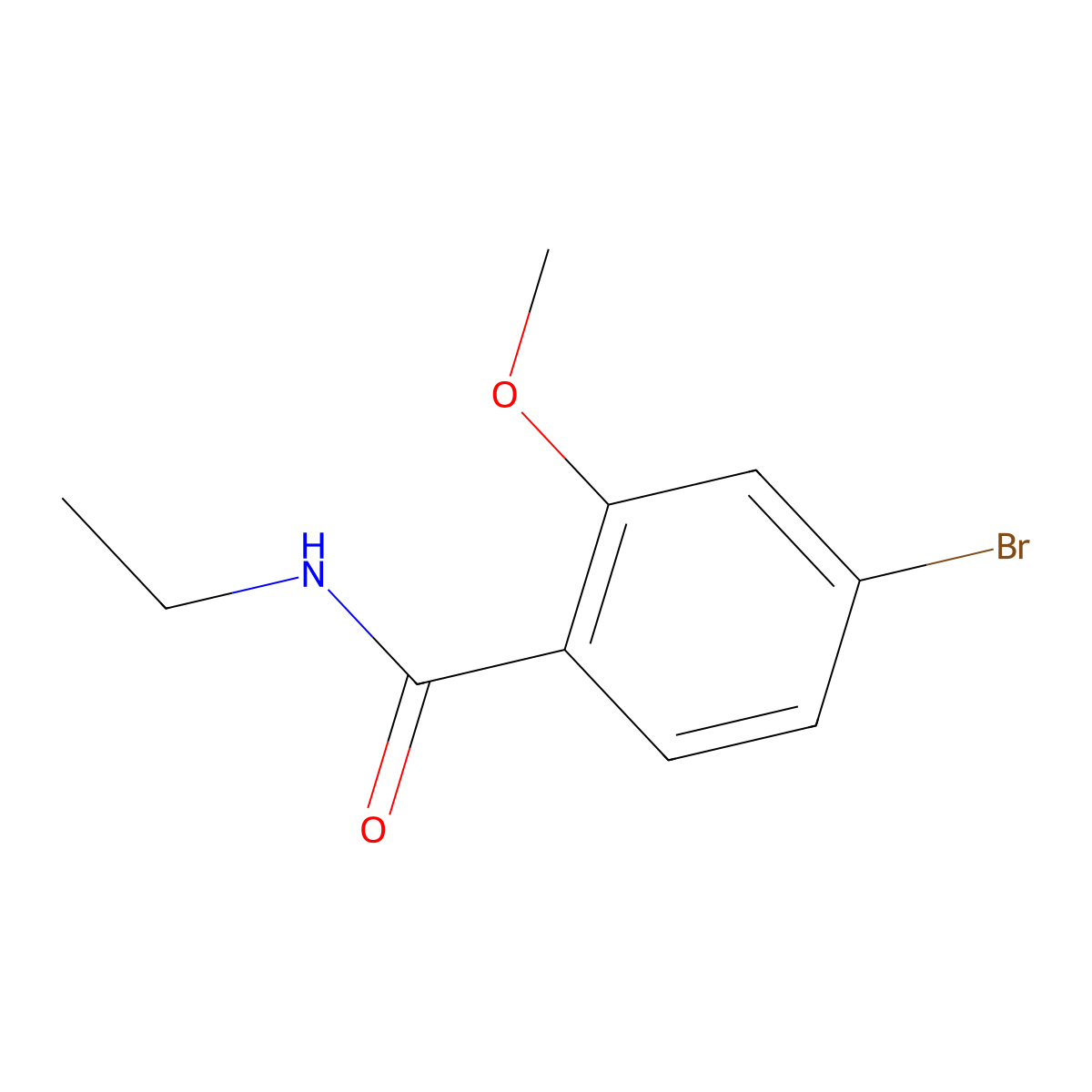 4-Bromo-N-ethyl-2-methoxybenzamide molecular structure, CAS 1245563-19-2
