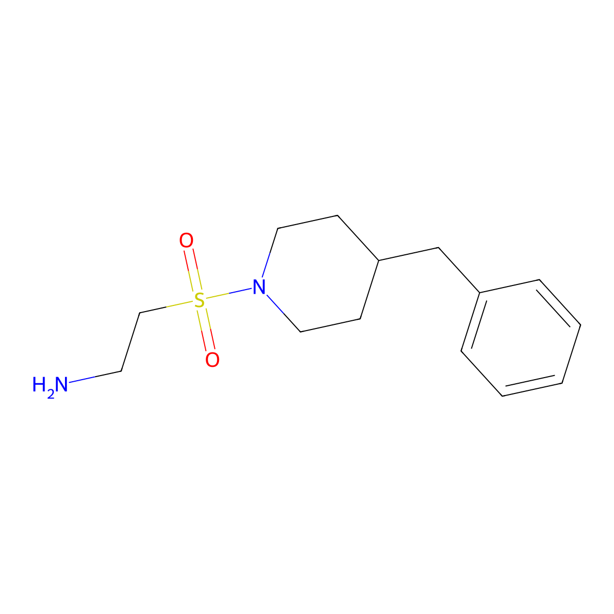 2-[(4-Benzylpiperidin-1-yl)sulfonyl]ethanamine molecular structure, CAS 1245569-23-6