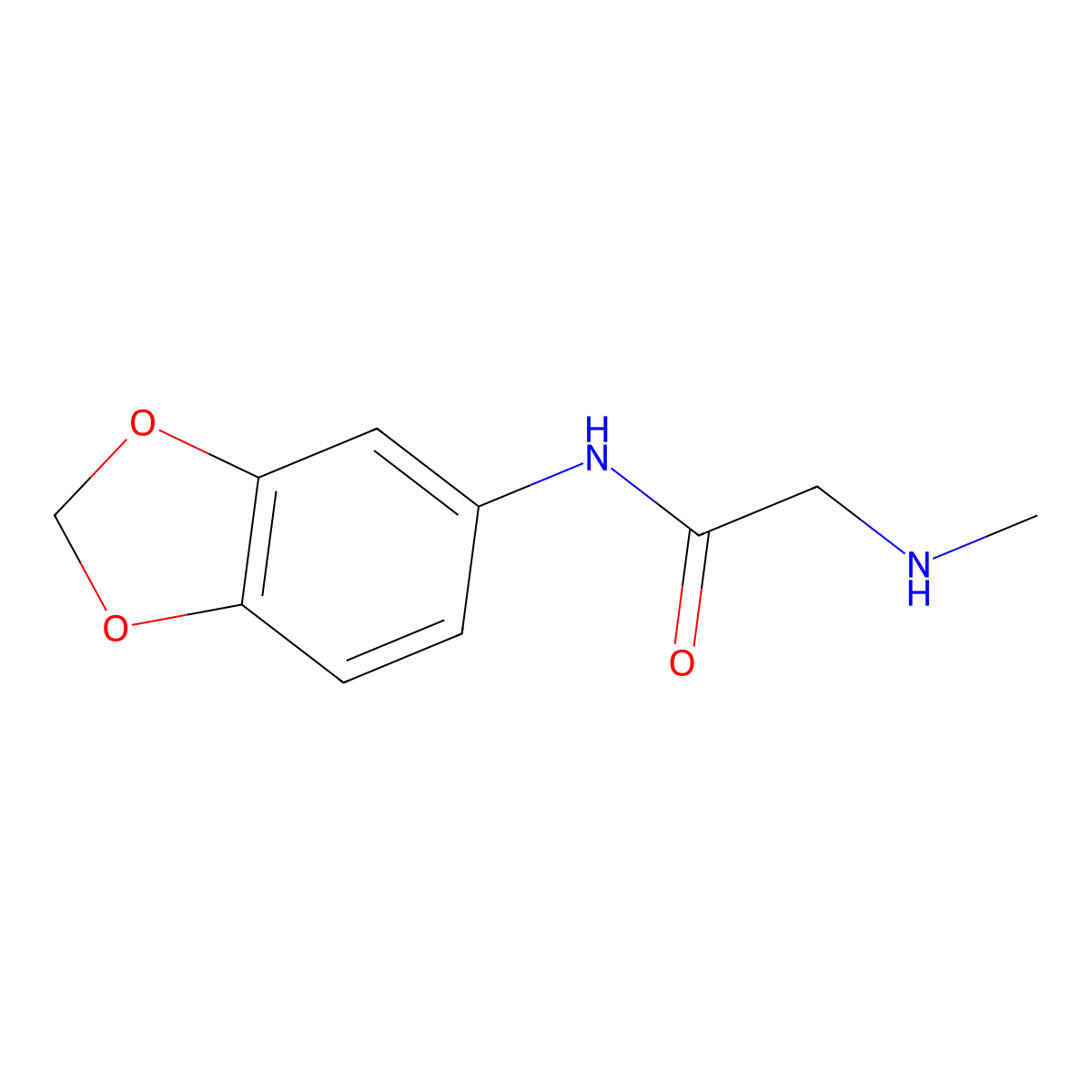 N~1~-(1,3-benzodioxol-5-yl)-N~2~-methylglycinamide molecular structure, CAS 1245569-81-6