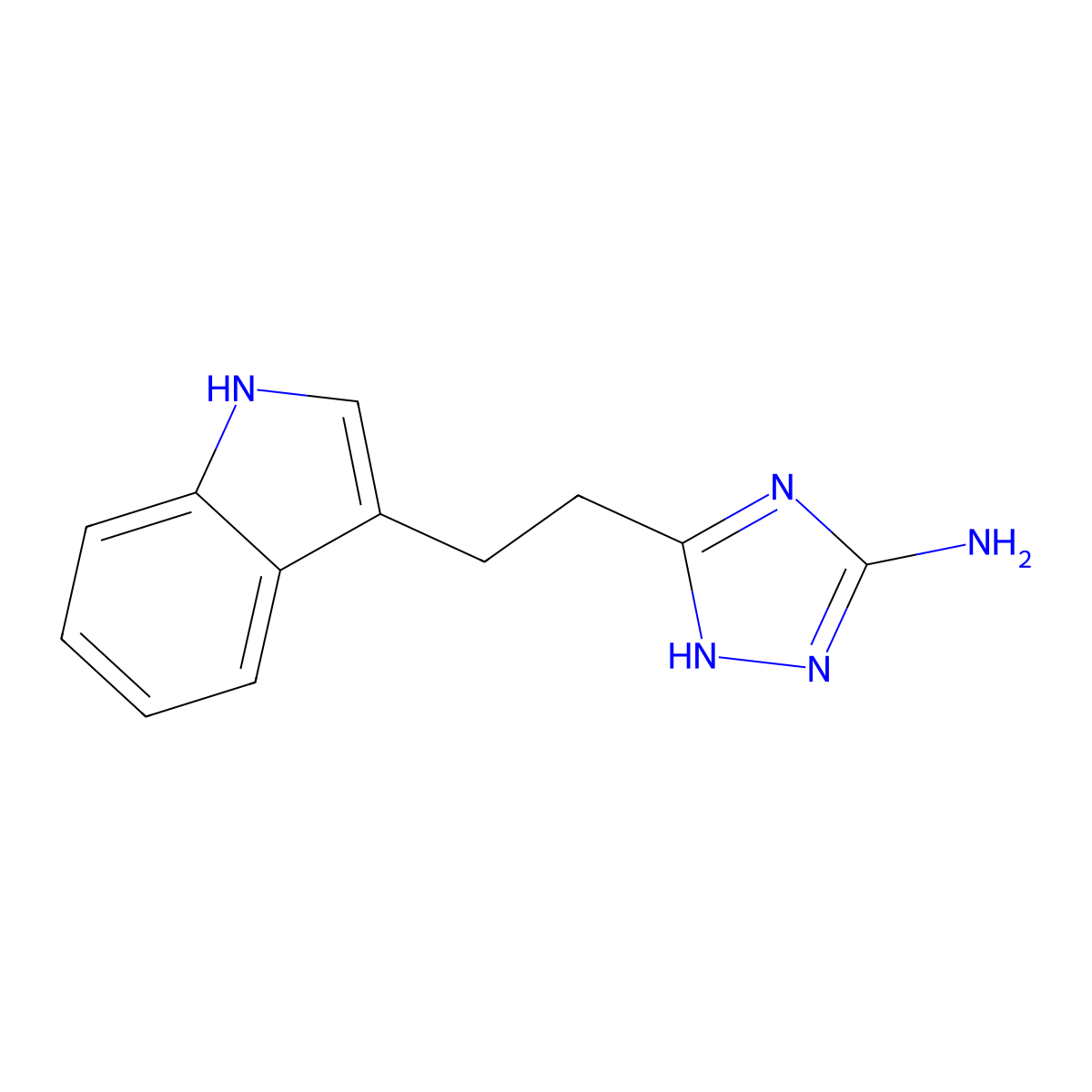 5-[2-(1H-indol-3-yl)ethyl]-1H-1,2,4-triazol-3-amine molecular structure, CAS 1245570-09-5