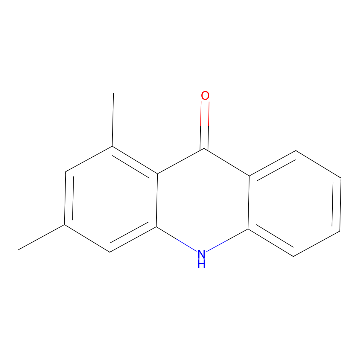 1,3-Dimethylacridine-9(10H)-one molecular structure, CAS 1245610-19-8