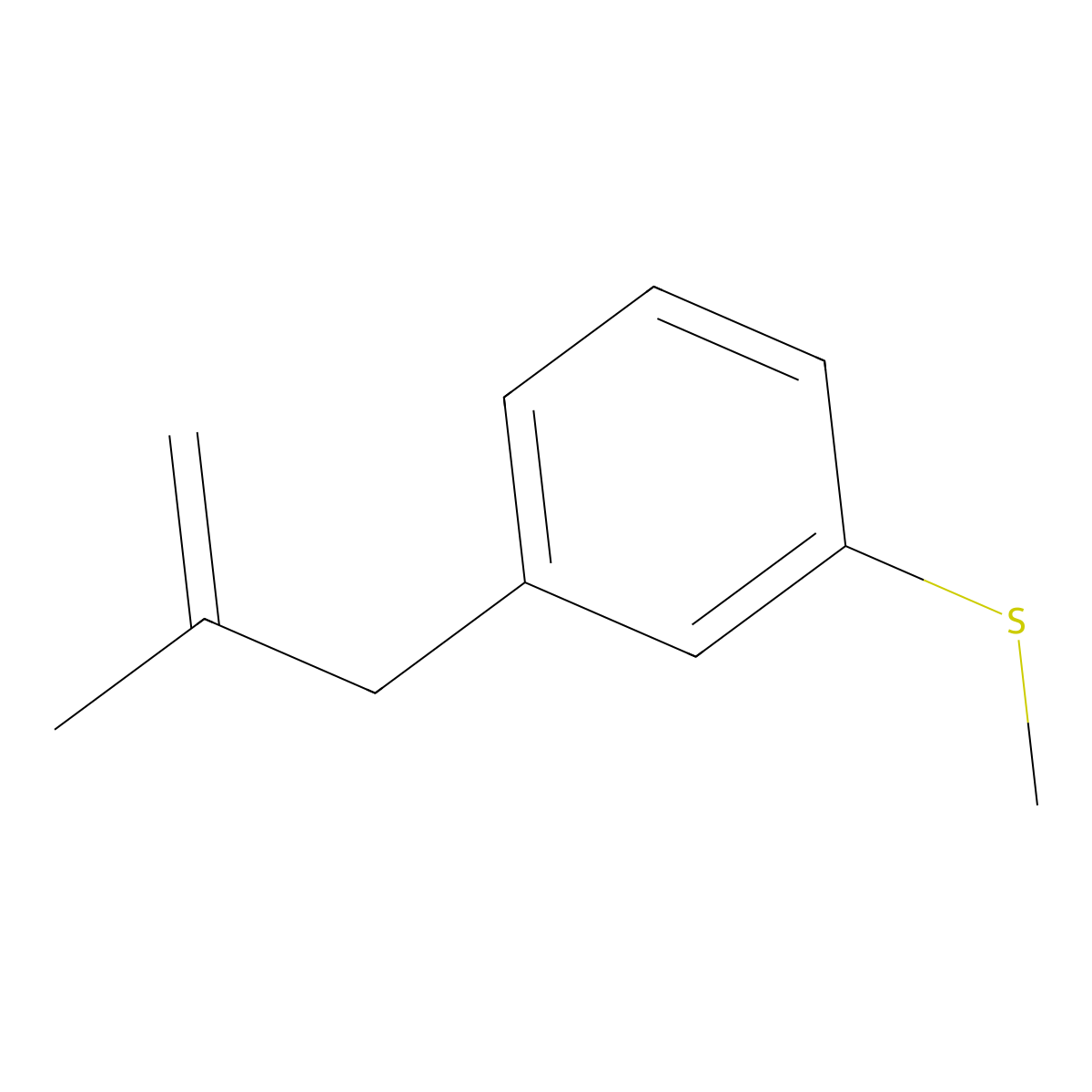 1-(2-Methylprop-2-enyl)-3-methylsulfanylbenzene molecular structure, CAS 1245617-73-5