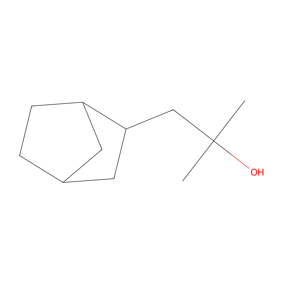 1-(Bicyclo[2.2.1]heptan-2-yl)-2-methylpropan-2-ol molecular structure, CAS 1245617-76-8