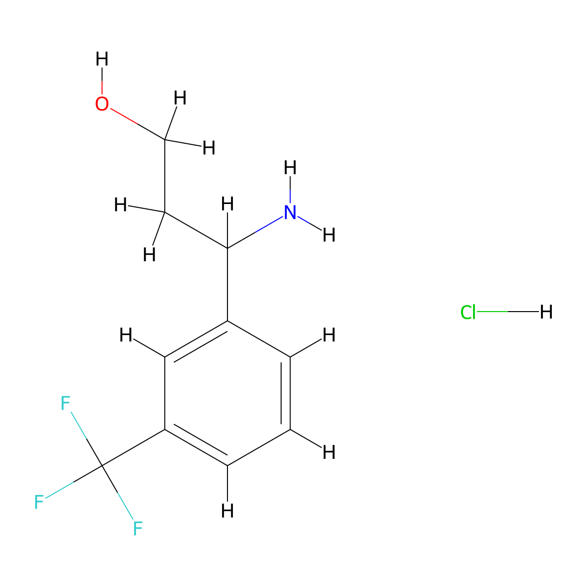 3-Amino-3-[3-(trifluoromethyl)phenyl]propan-1-ol hydrochloride molecular structure, CAS 1245622-76-7