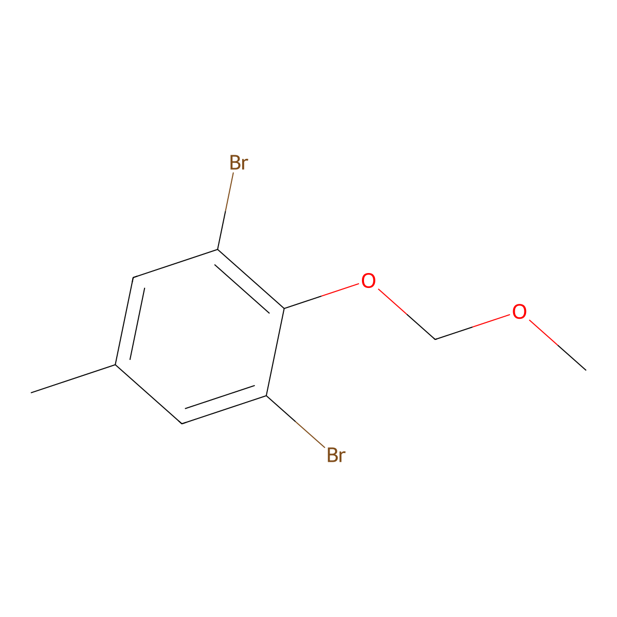 1,3-Dibromo-2-(methoxymethoxy)-5-methylbenzene molecular structure, CAS 1245635-36-2