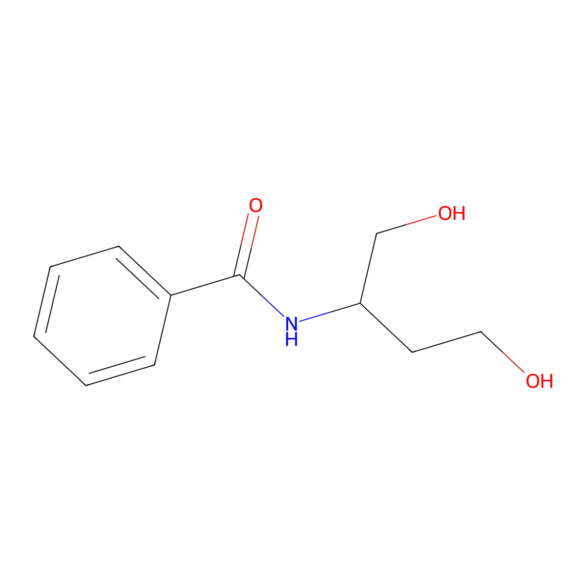 (R)-N-(1,4-dihydroxybutan-2-yl)benzamide molecular structure, CAS 1245643-19-9