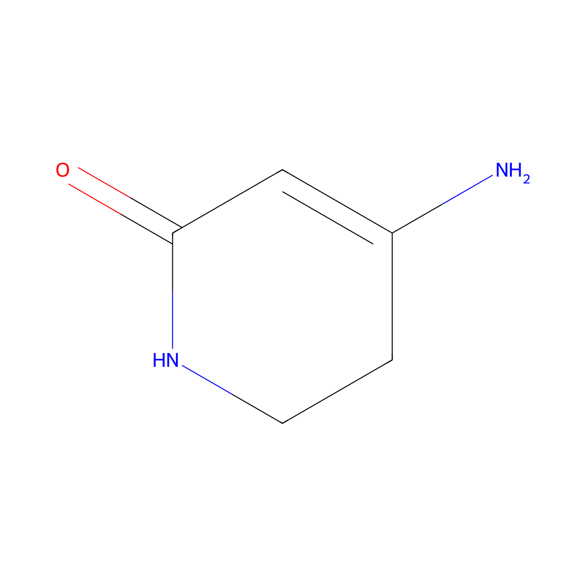 4-Amino-5,6-dihydropyridin-2(1H)-one molecular structure, CAS 1245643-32-6