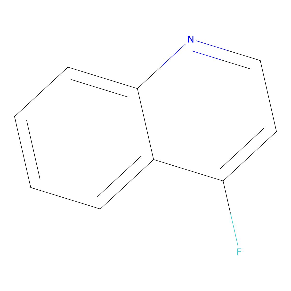 4-Fluoroquinoline molecular structure, CAS 1245643-64-4