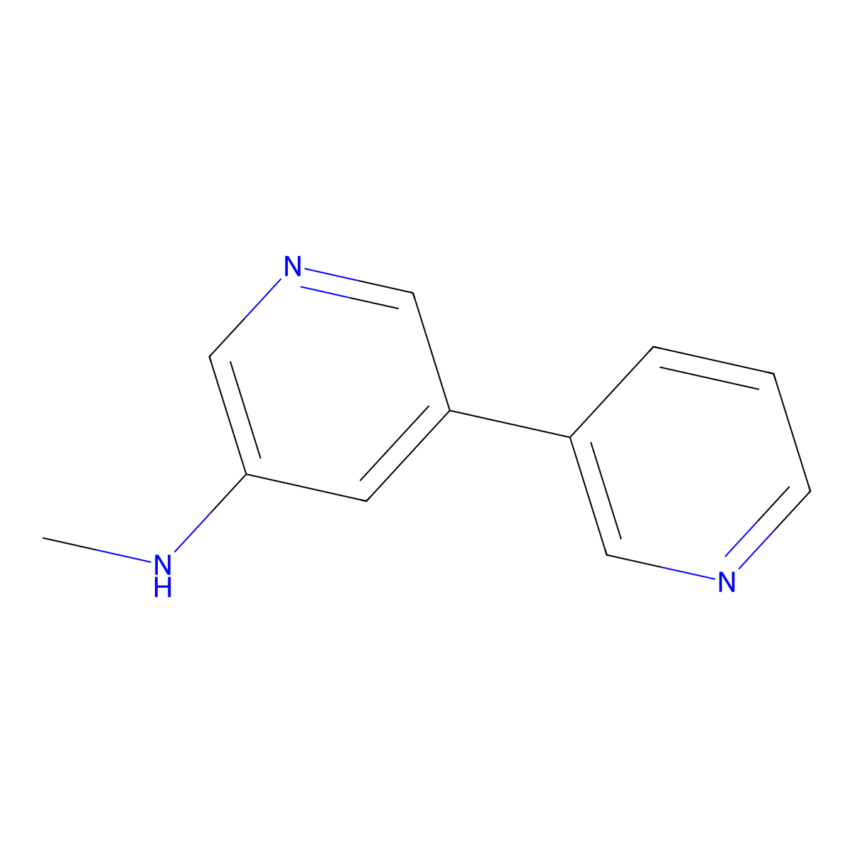 N-Methyl-[3,3'-bipyridin]-5-amine molecular structure, CAS 1245643-81-5