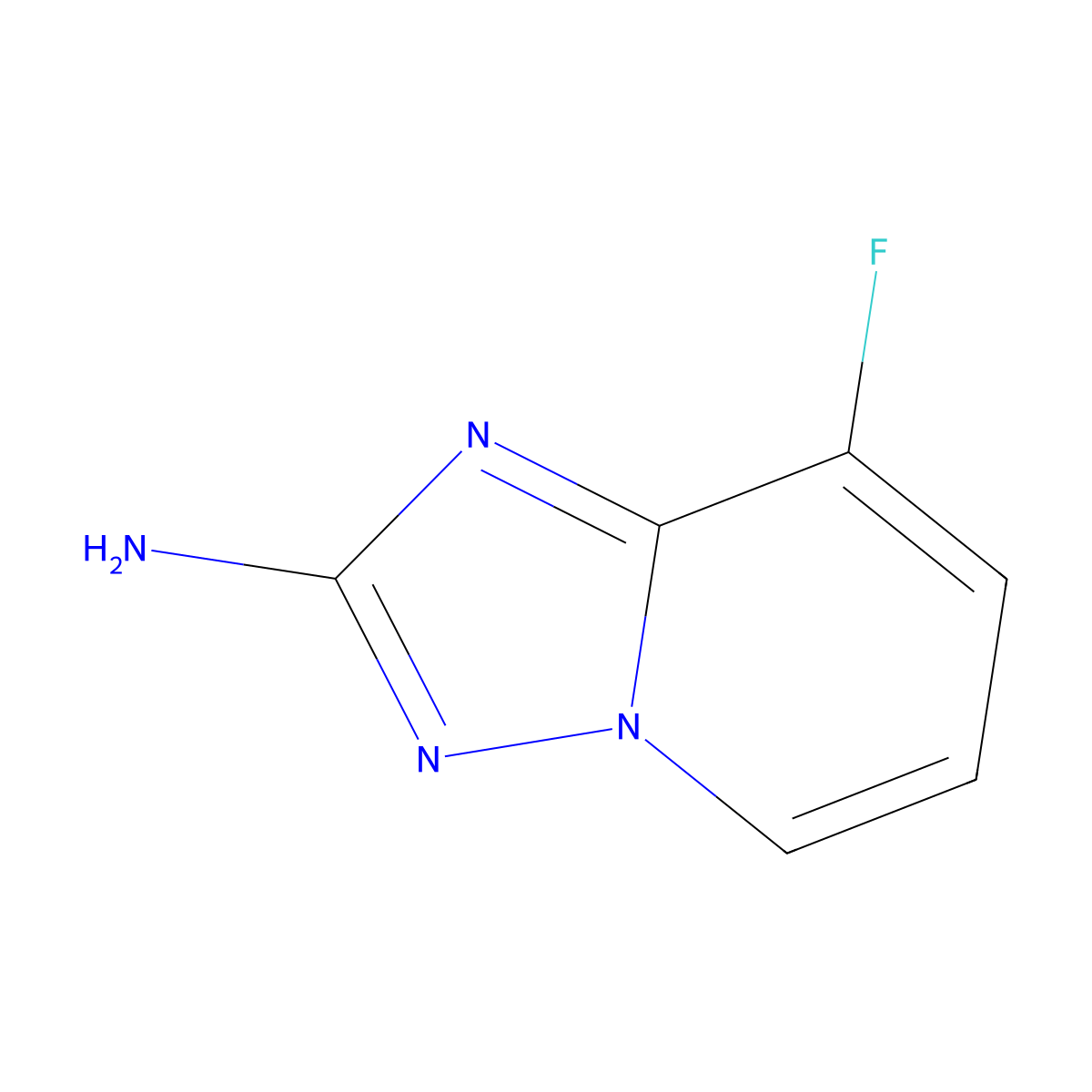 8-Fluoro-[1,2,4]triazolo[1,5-a]pyridin-2-amine molecular structure, CAS 1245644-74-9
