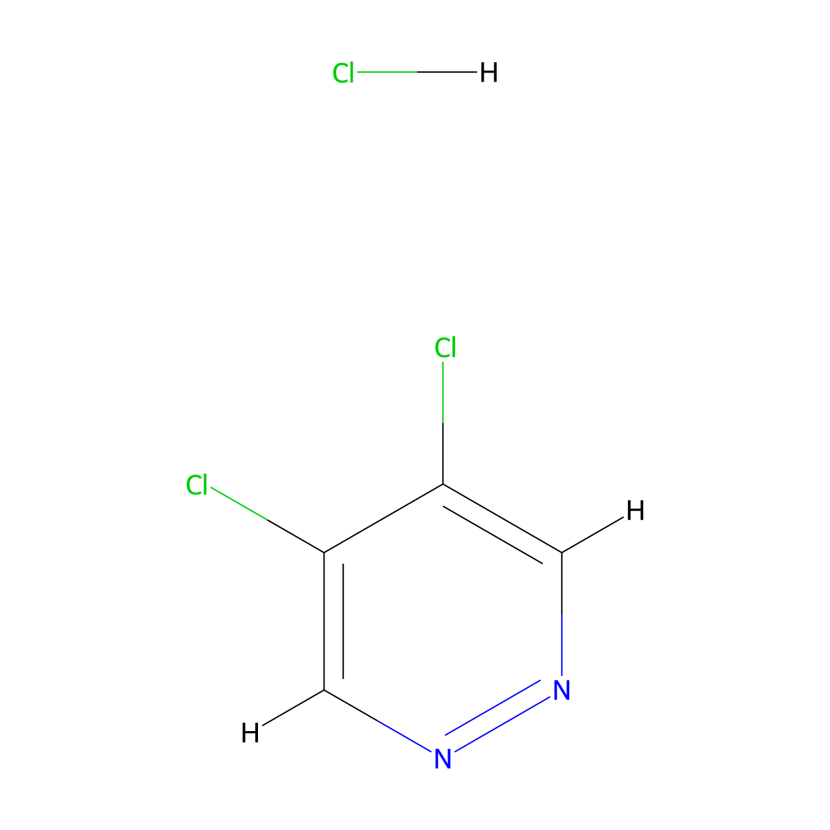 4,5-Dichloropyridazine hydrochloride molecular structure, CAS 1245644-88-5