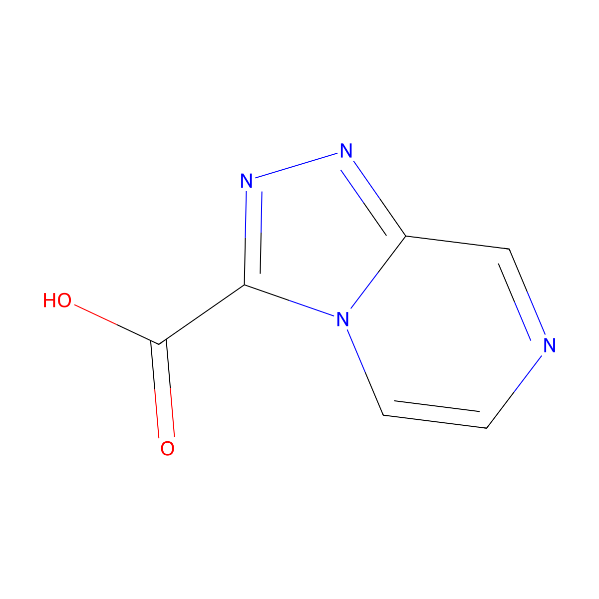 [1,2,4]Triazolo[4,3-a]pyrazine-3-carboxylic acid molecular structure, CAS 1245644-97-6