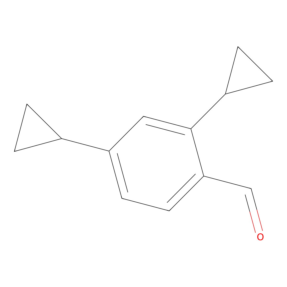 2,4-Dicyclopropylbenzaldehyde molecular structure, CAS 1245645-99-1