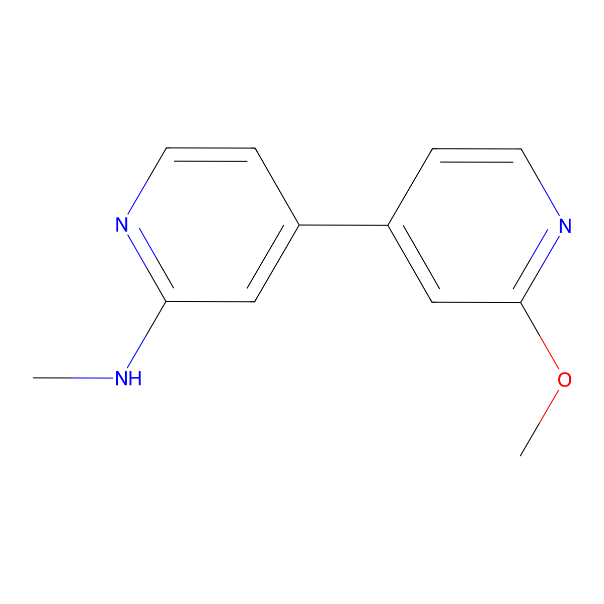 2'-Methoxy-N-methyl-[4,4'-bipyridin]-2-amine molecular structure, CAS 1245646-00-7