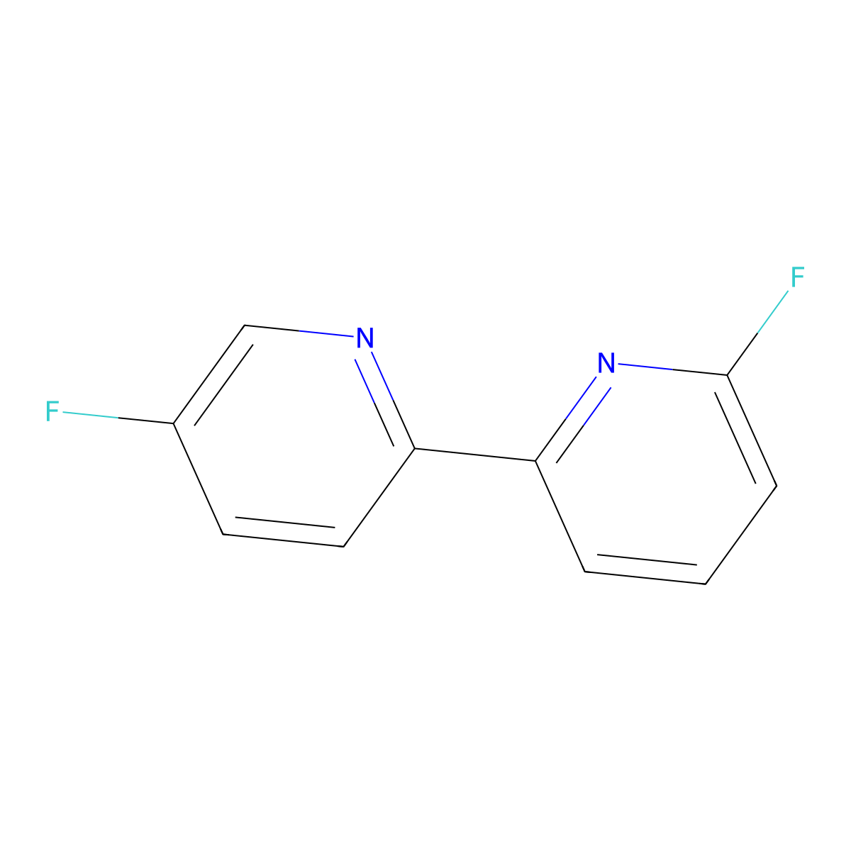 5,6'-Difluoro-2,2'-bipyridine molecular structure, CAS 1245646-06-3