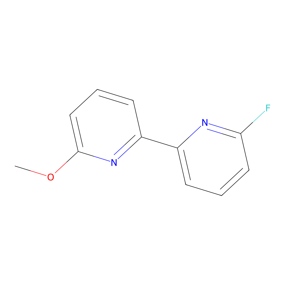 6-Fluoro-6'-methoxy-2,2'-bipyridine molecular structure, CAS 1245646-08-5